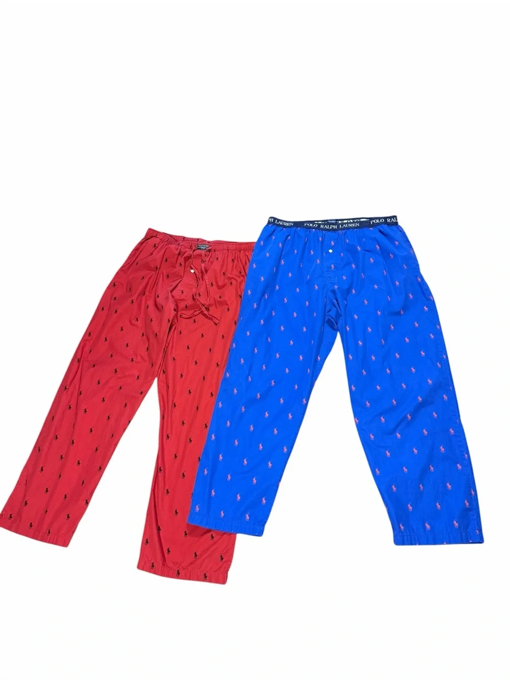 Ralph Lauren Men's Pajama Pants With Logo And Pockets 2 Pairs Of XL
